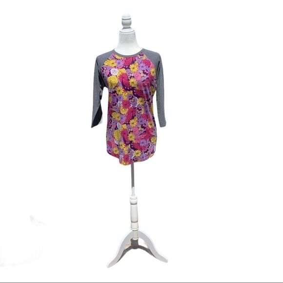 LulaRoe Size M Long Sleeve Floral Print Top - Picture 1 of 4